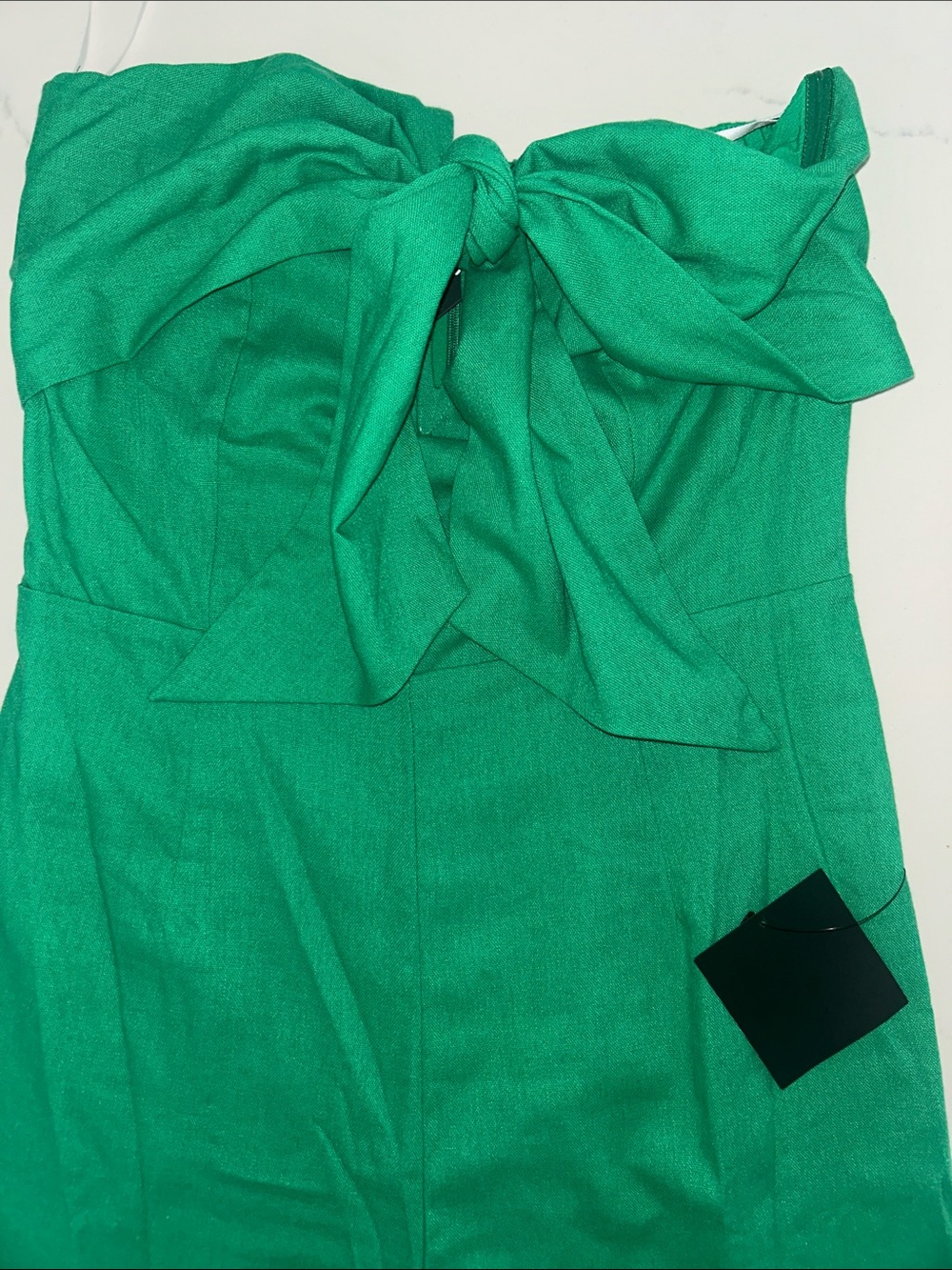 Lulus Sunshine Aura Green Tie-front Strapless Jumpsuit - Size M - Picture 2 of 9